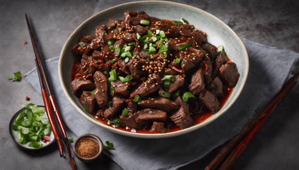 Szechuan Beef with Sichuan Pepper