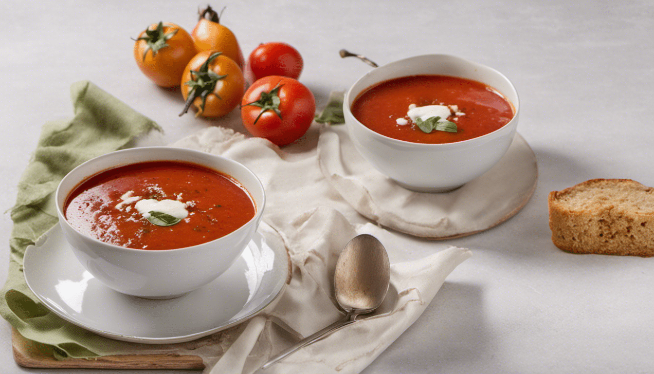 Tamarillo and tomato soup