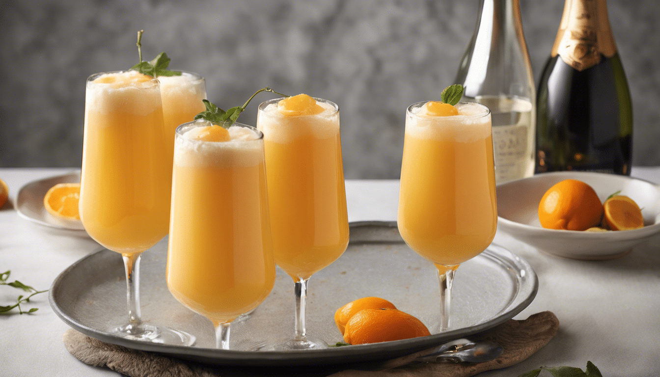 Tangerine and Prosecco Mimosas