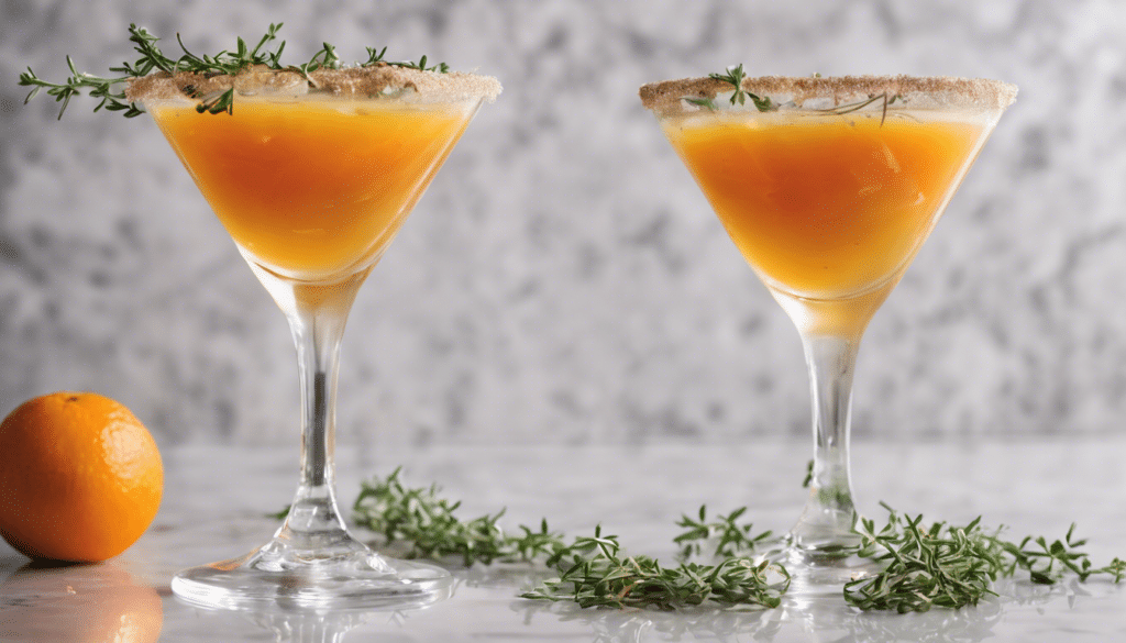 Tangerine and Thyme Martini