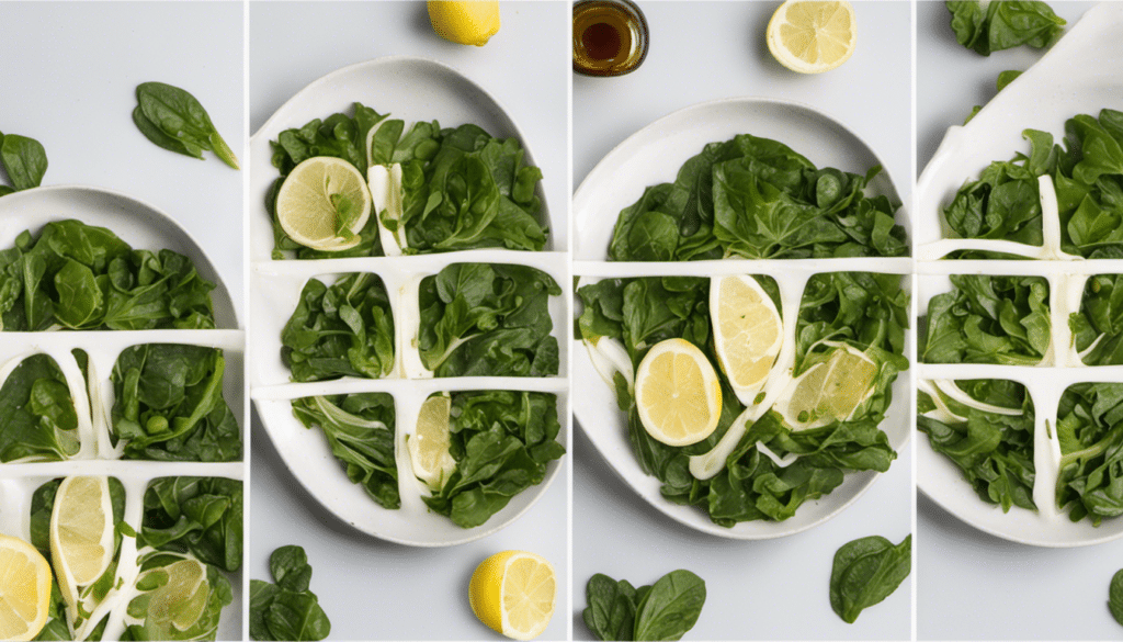 Tatsoi Salad with Lemon and Olive Oil