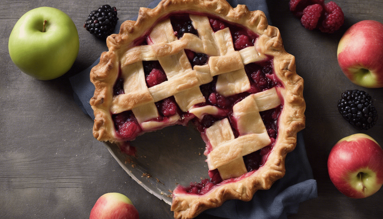 Delicious Tayberry and Apple Pie