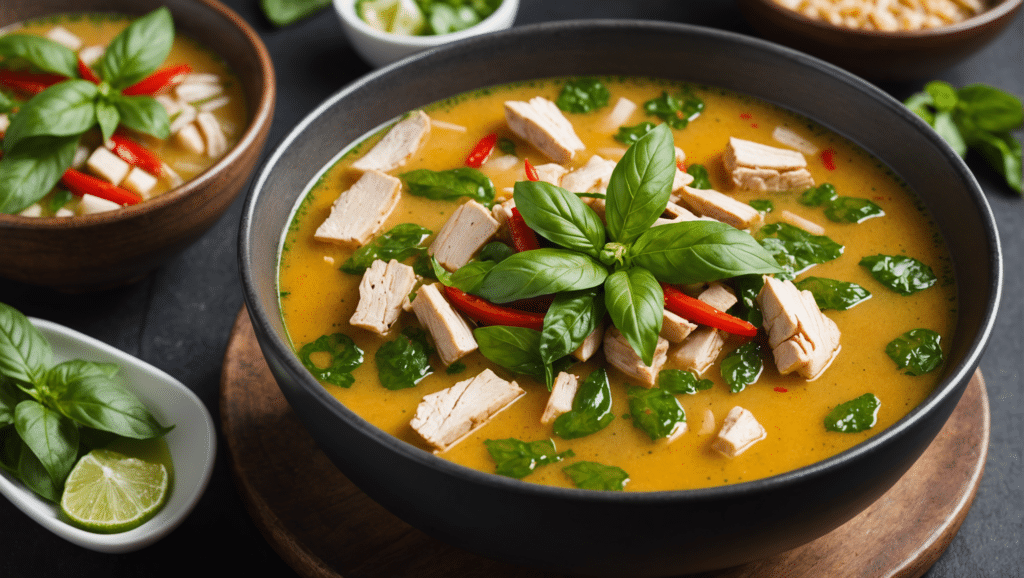 Thai Basil Chicken Soup