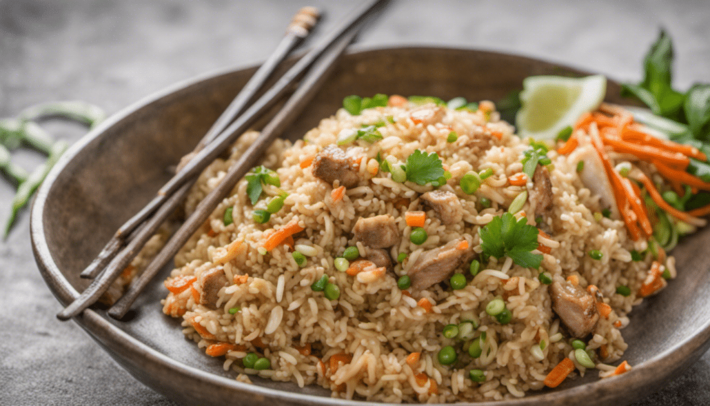 Thai Garlic Pork Fried Rice