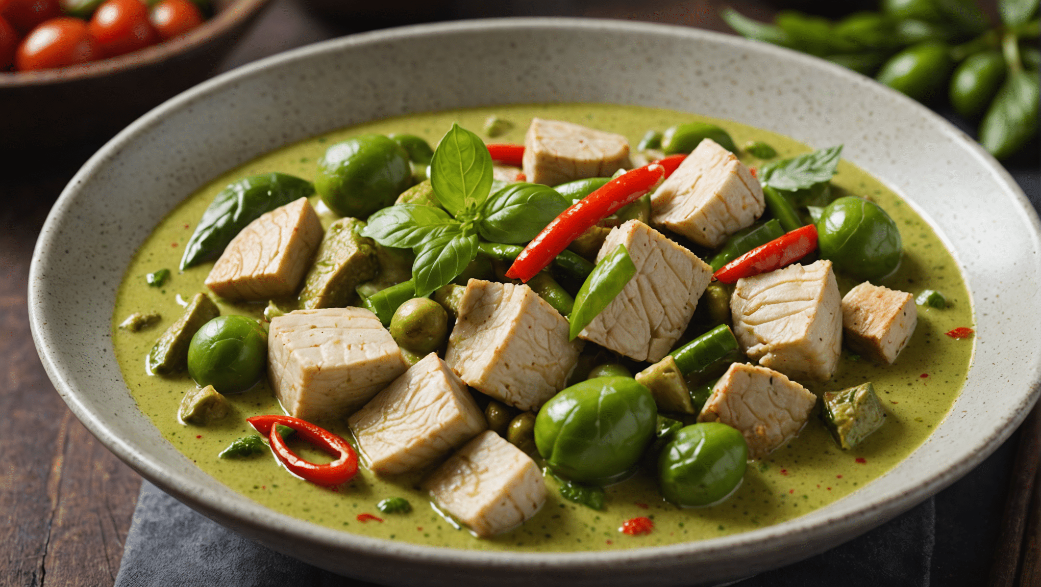 Thai Green Curry with Culantro