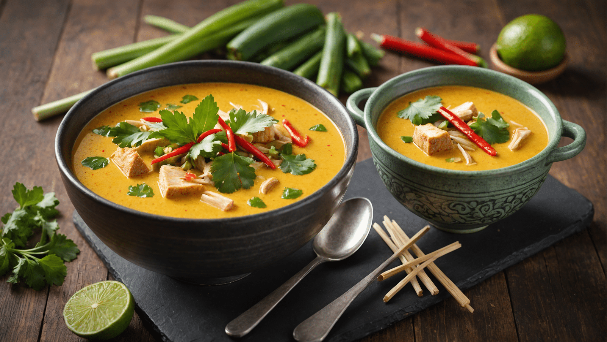 Thai Lemongrass Coconut Curry Soup