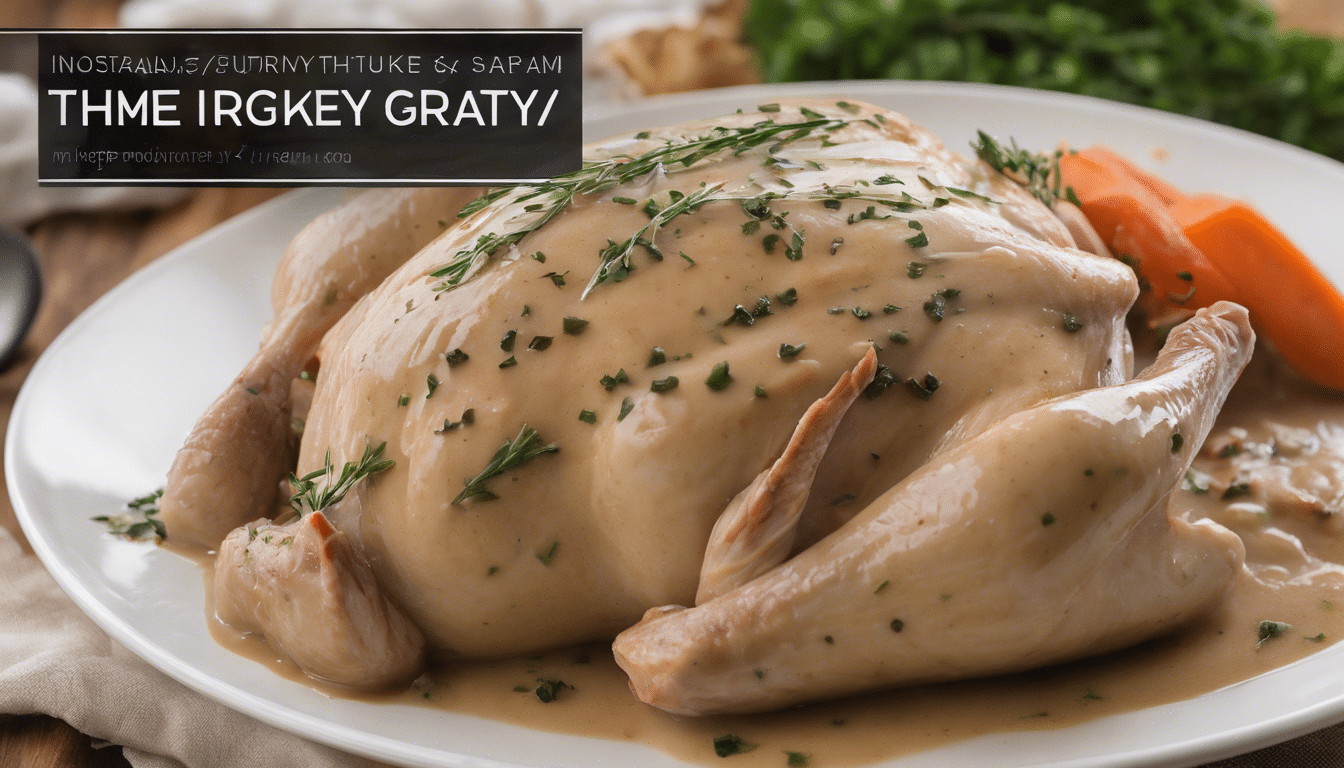 Thyme Infused Turkey Gravy