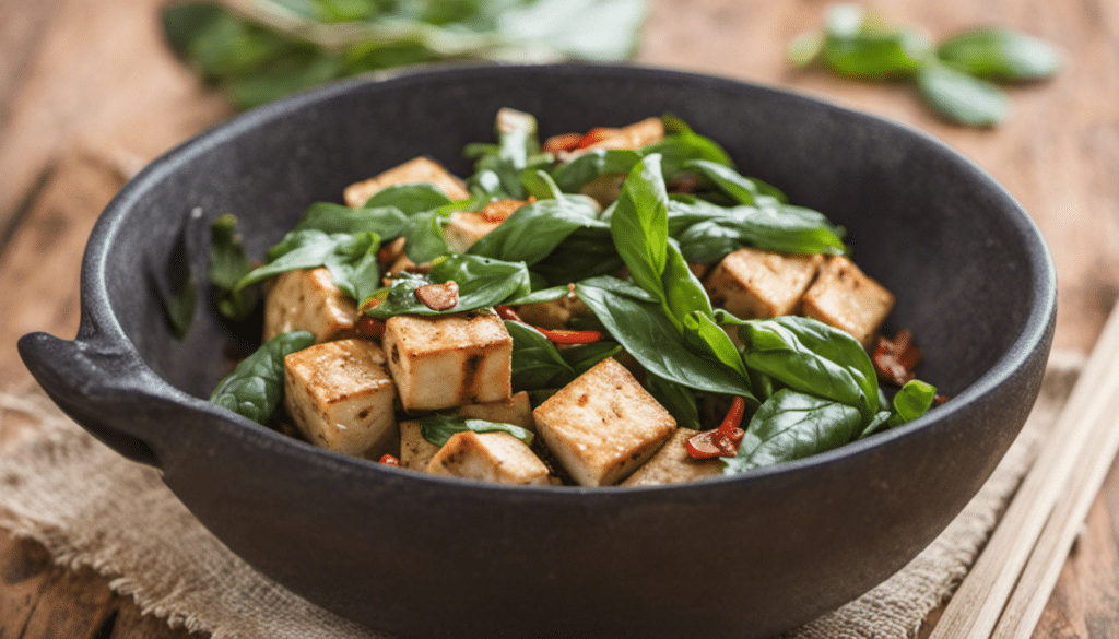 Tofu Basil Stir Fry