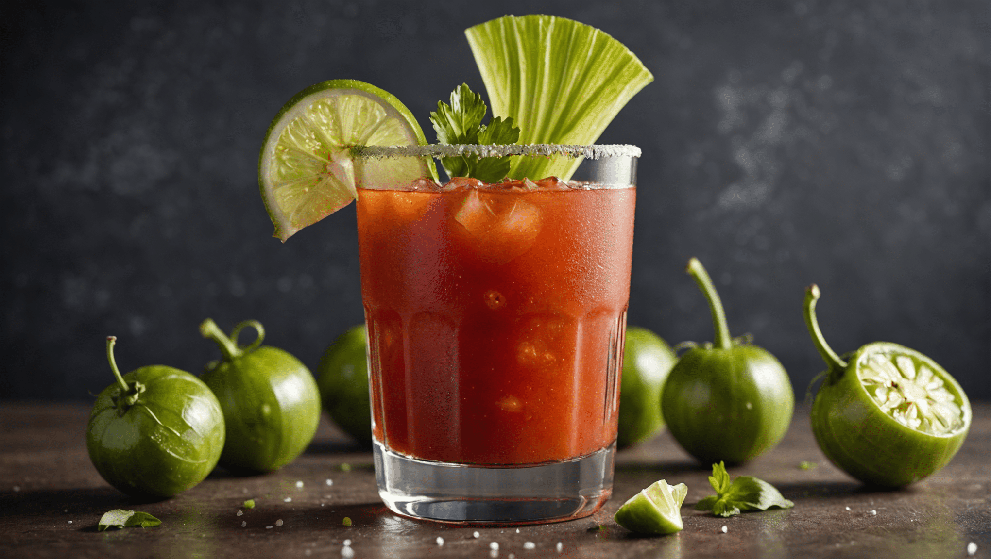 Tomatillo Bloody Mary Cocktail