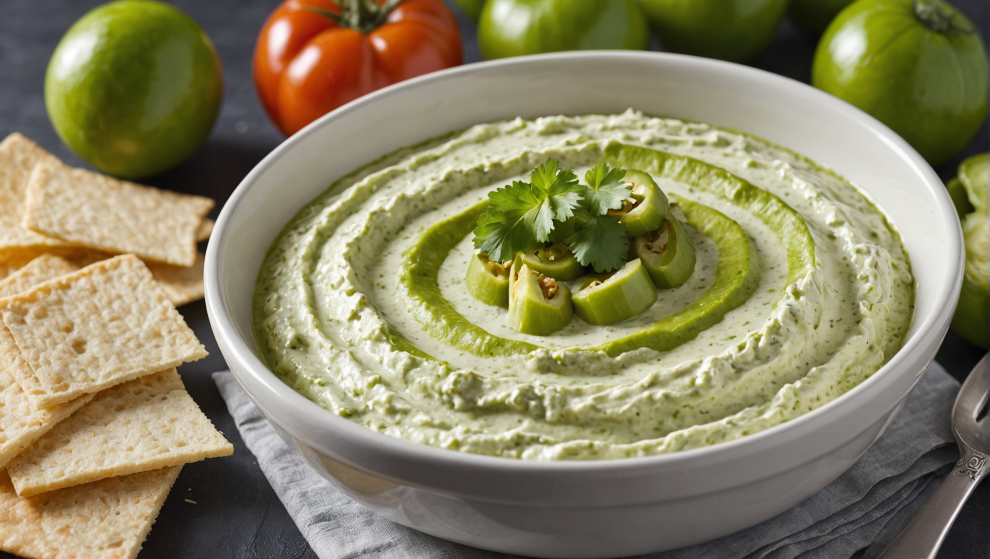 Tomatillo Cream Cheese Dip