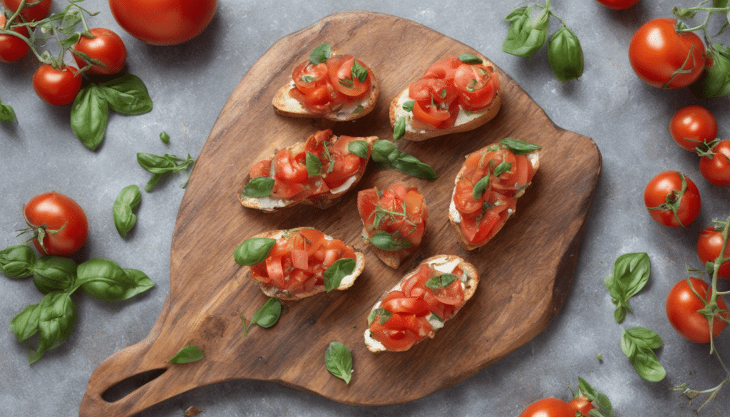 Tomato and Marjoram Bruschetta