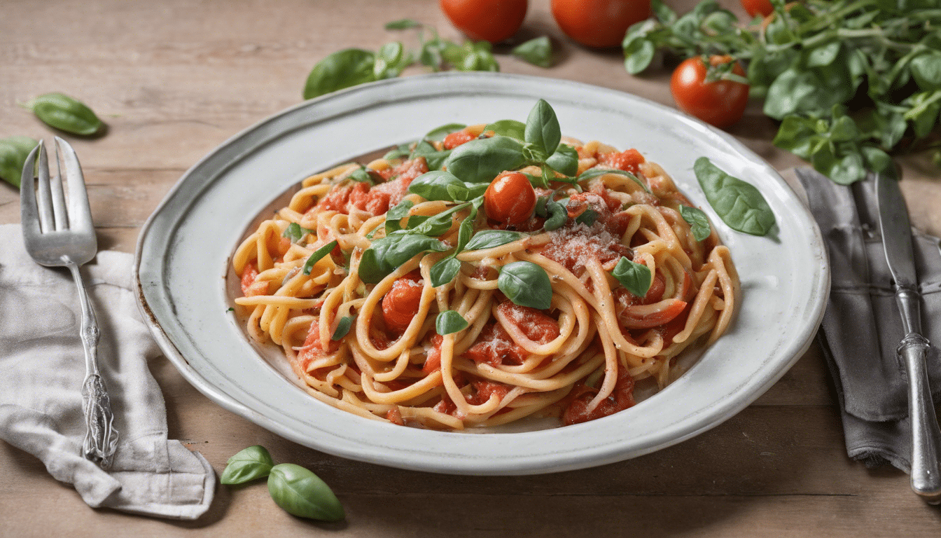 Tomato and Purslane Pasta