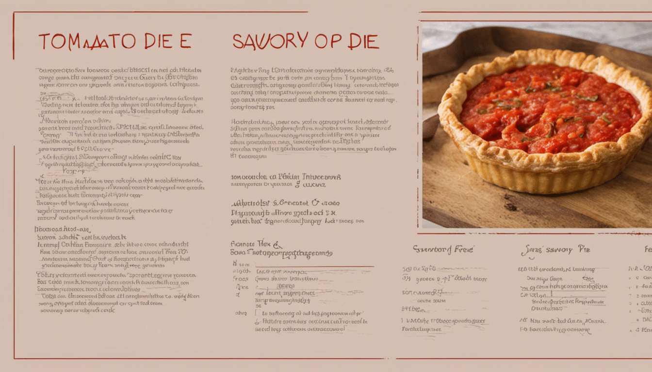 Tomato and Savory Pie