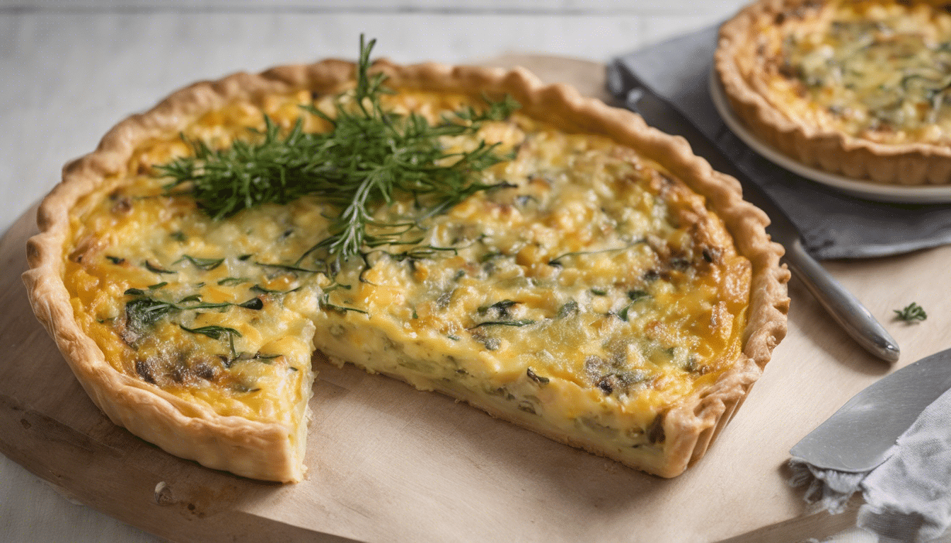 Tree Onion and Cheese Quiche