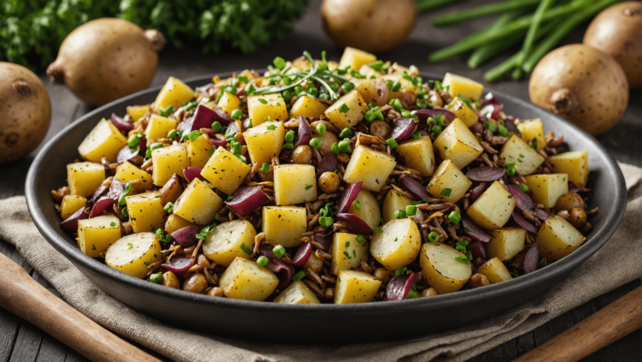 Tree Onion and Potato Hash