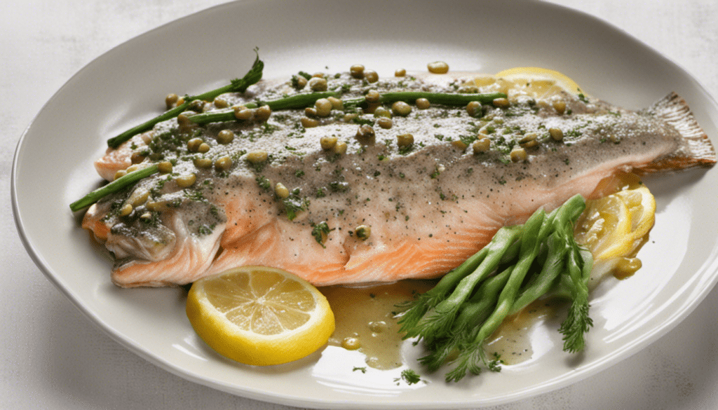 Trout with Lemon and Capers Sauce