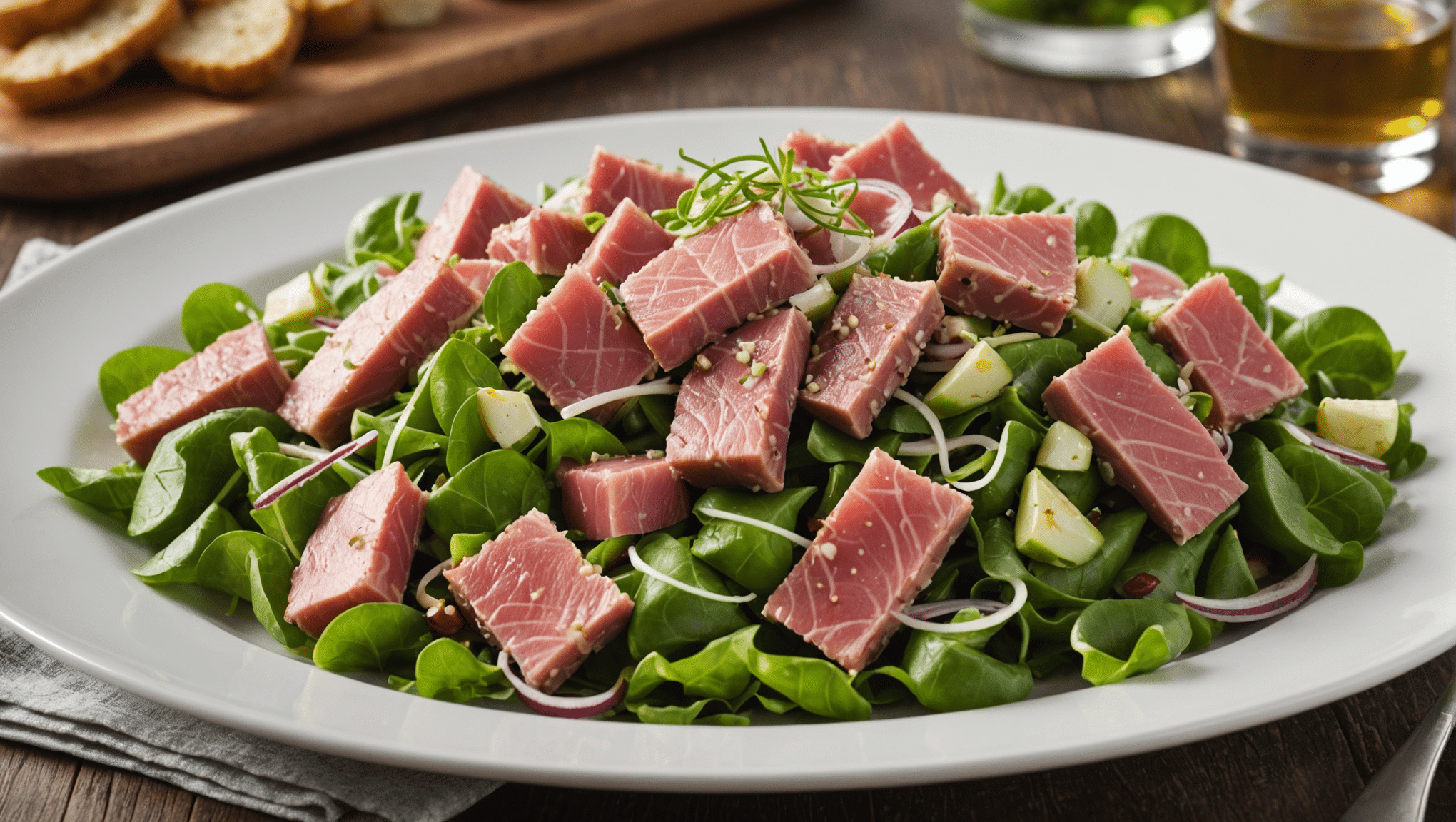 Tuna and Tree Onion Salad