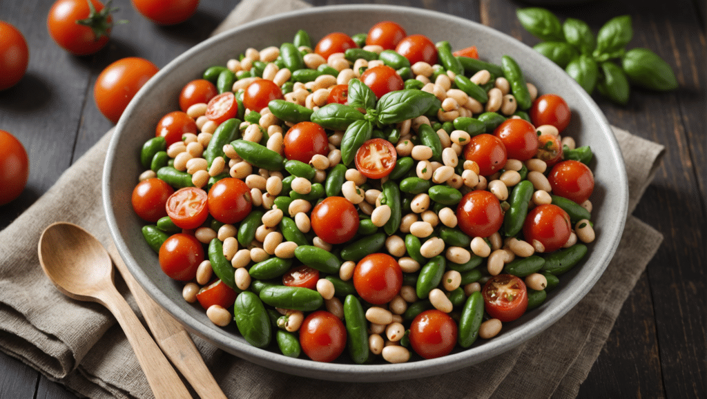 Urad Bean and Tomato Salad