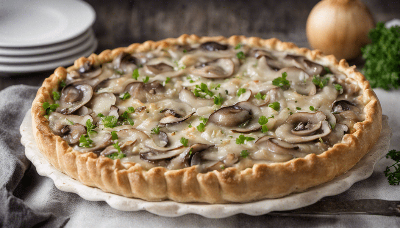 Västerbotten Pie with Mushroom and Onion