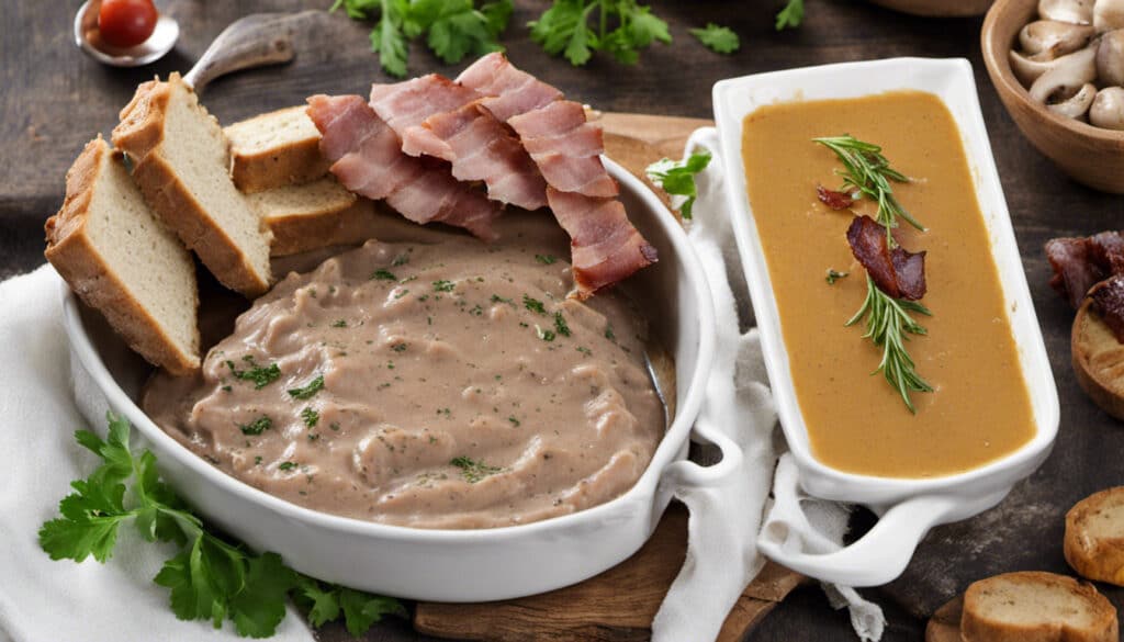Veal Liver Pate with Bacon and Mushrooms