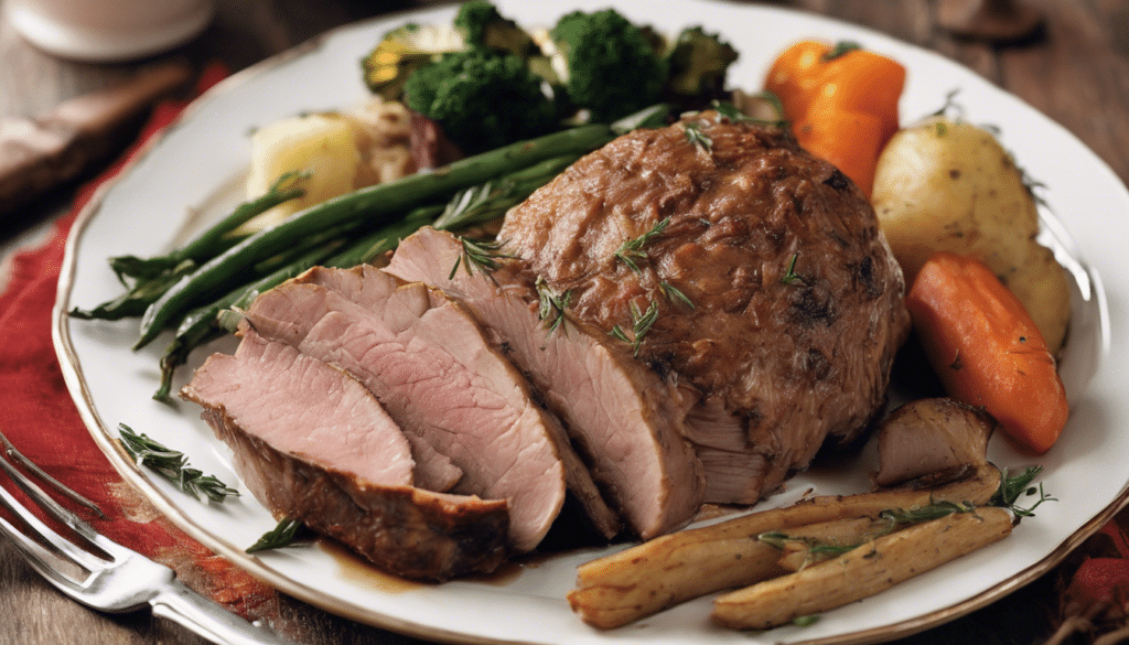 Veal Roast with Sides