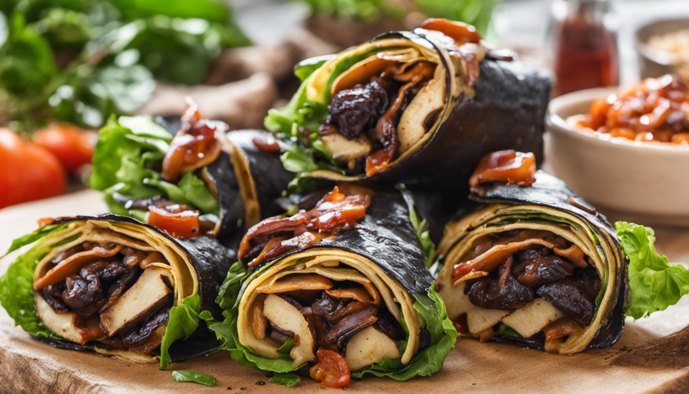 Vegan BBQ Portobello Mushroom Wraps