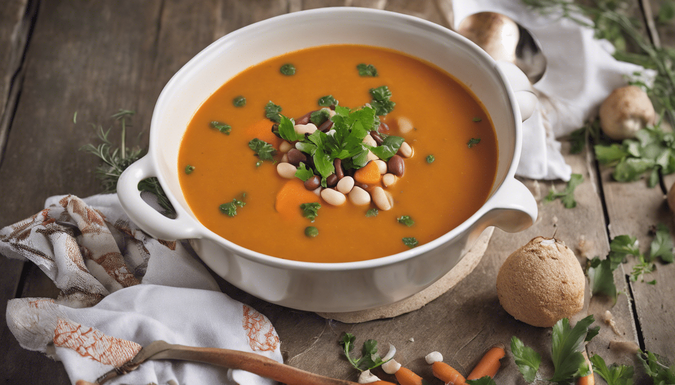 Vegan Bean and Carrot Soup