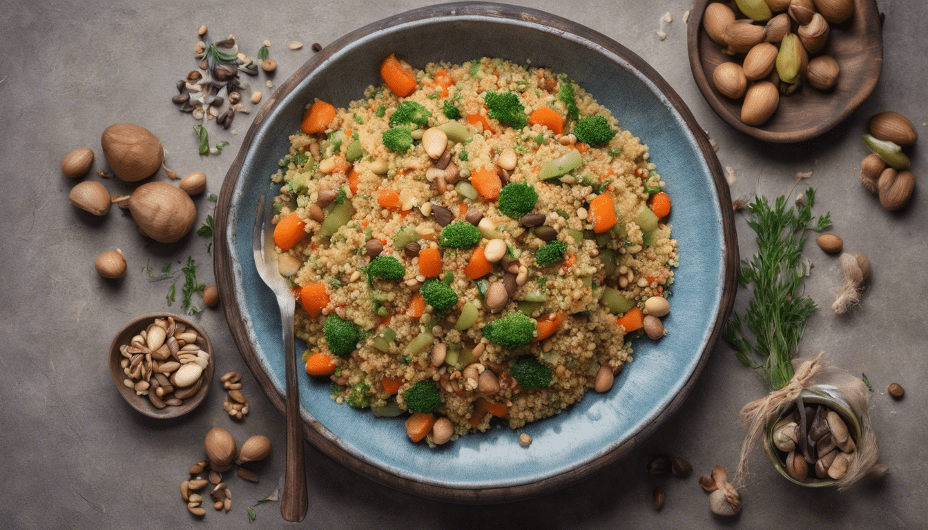 Vegan Couscous with Vegetables and Nuts