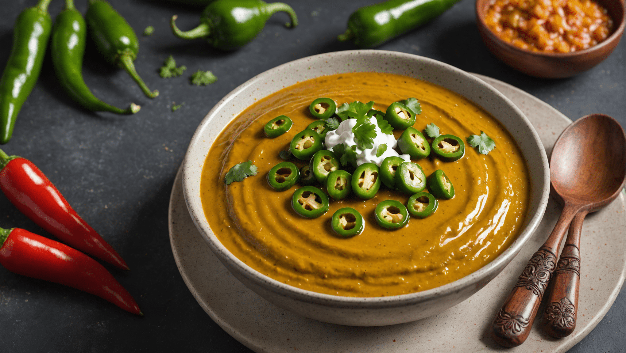 Vegan Crema de Chile Poblano