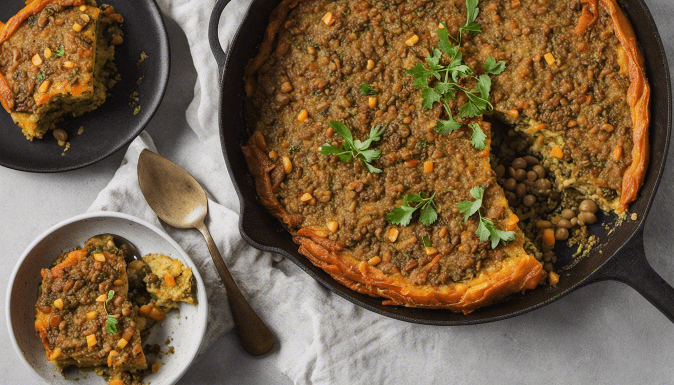 Vegan Gem Squash and Lentil Bobotie