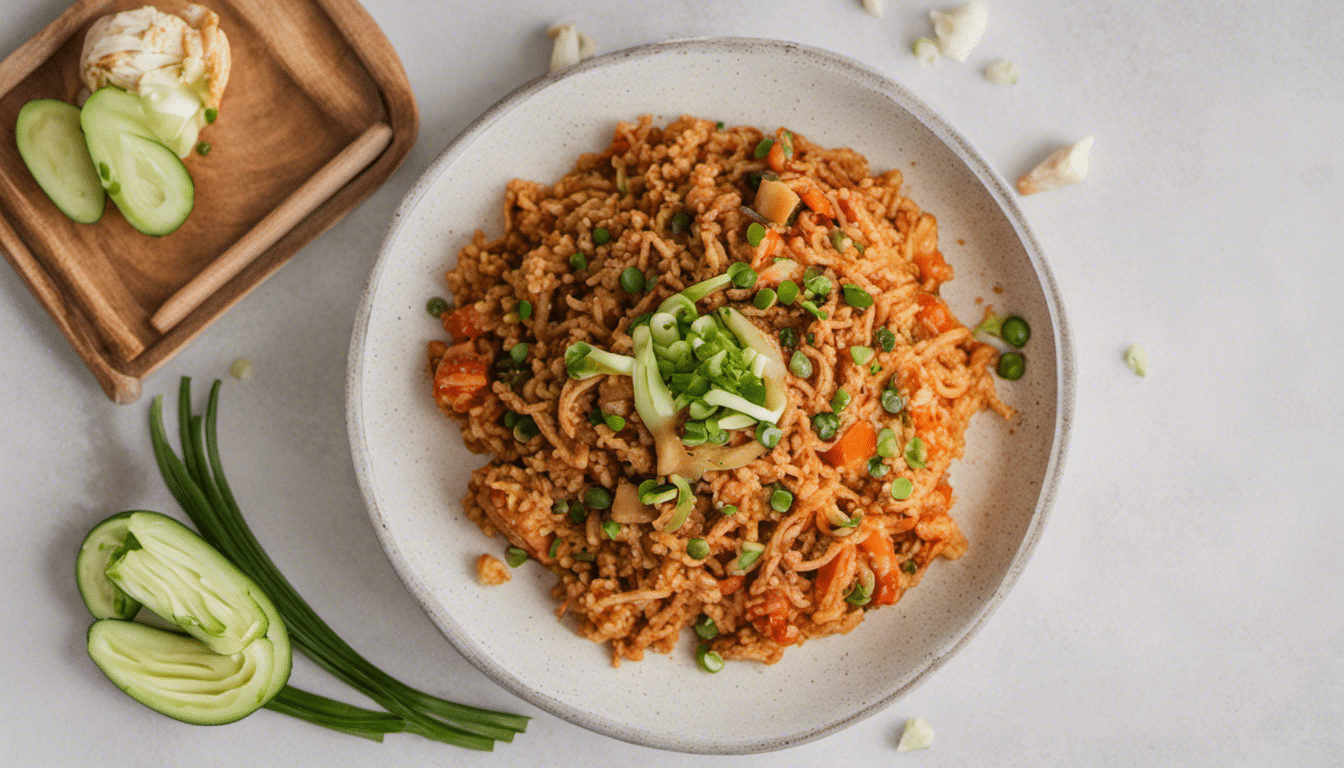 Vegan Kimchi Fried Rice