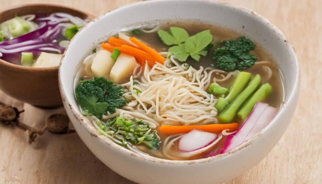 Vegan Miso Soup with Vegetables