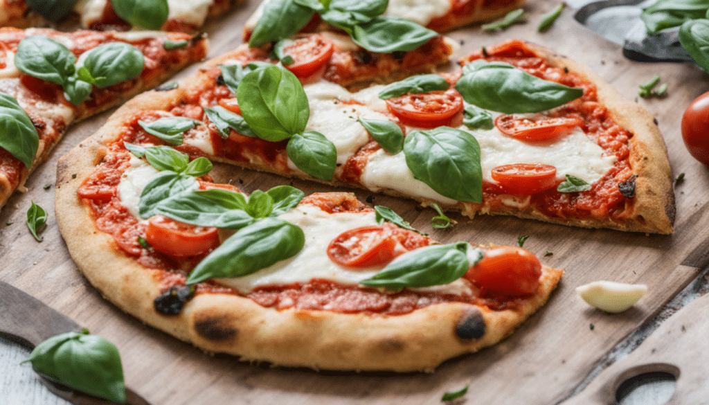 Vegan Mozzarella Margherita Pizza