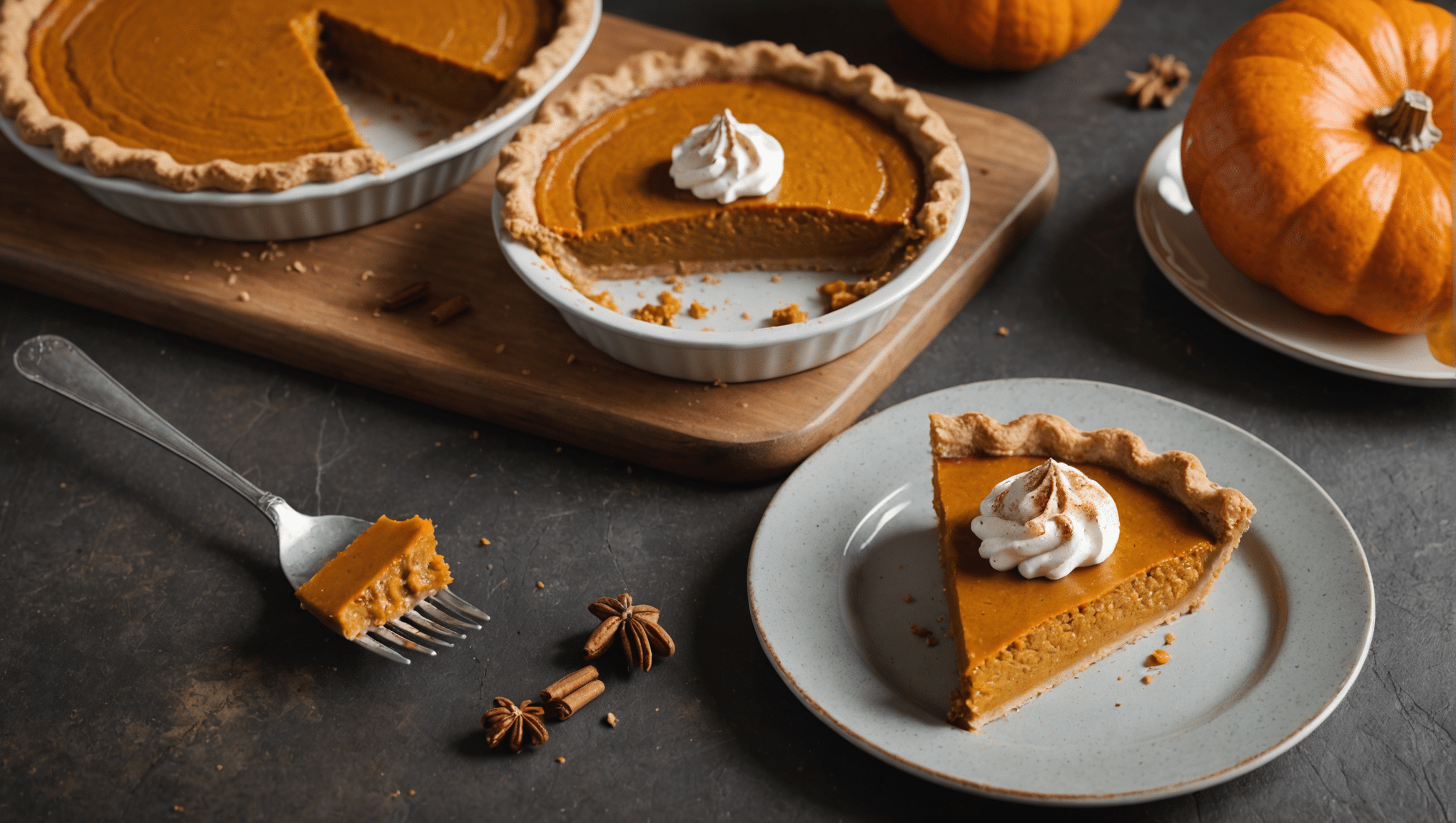 Vegan Pumpkin Pie with Mace