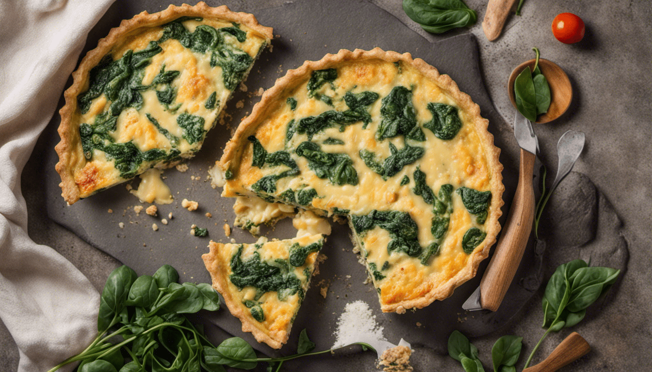 Vegan Spinach and Cheese Quiche