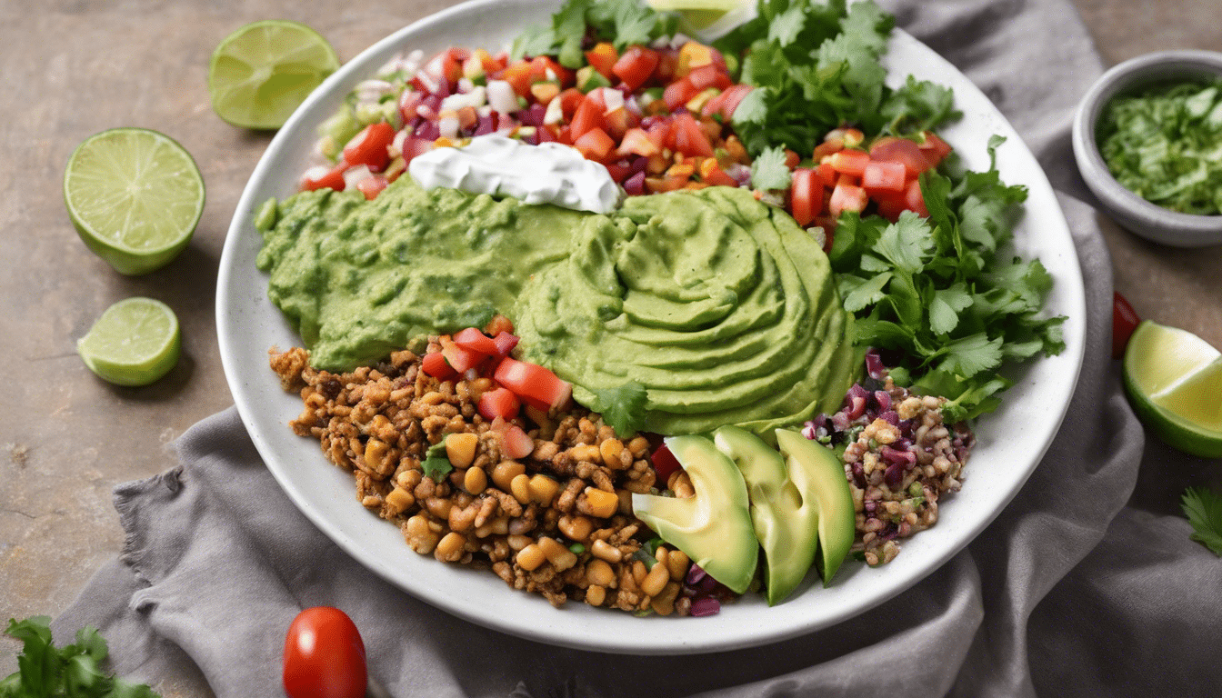 Vegan Taco Salad with Cilantro Lime Dressing