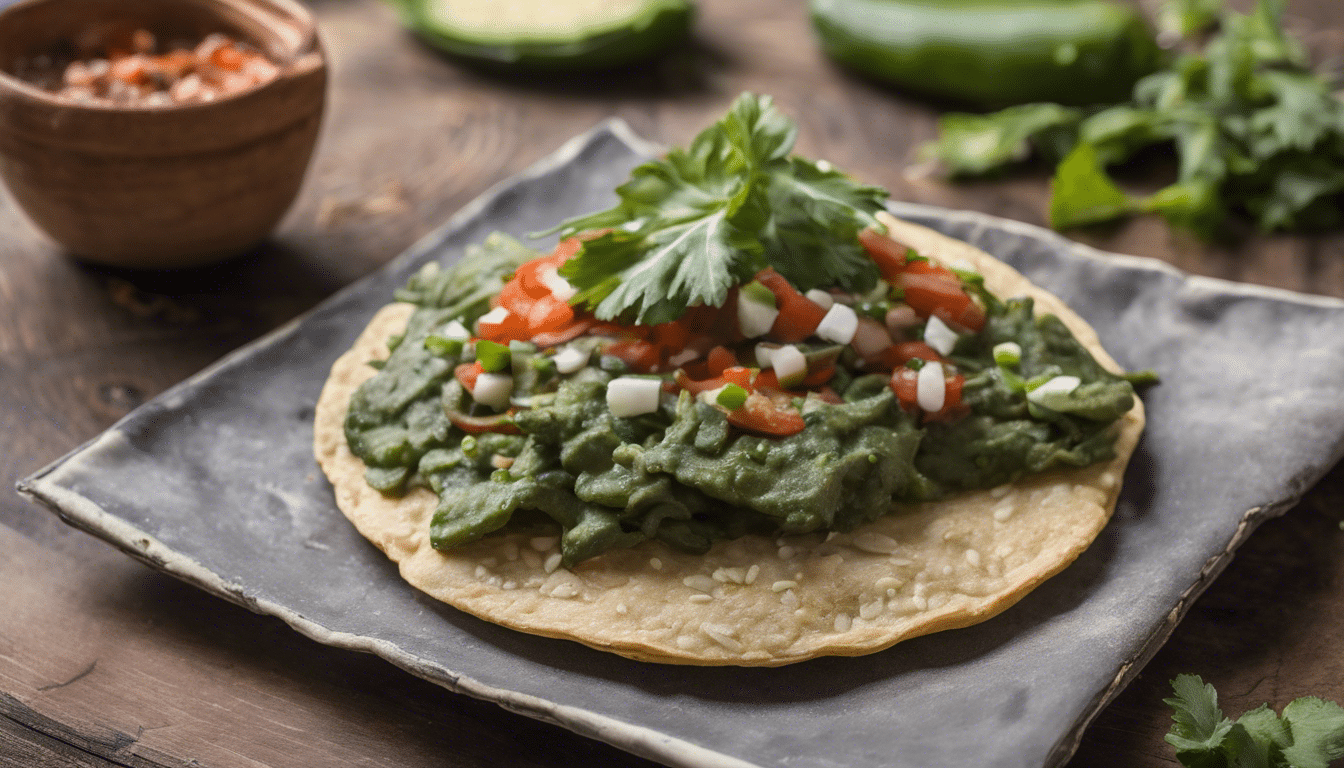 Vegan Tostadas de Rajas