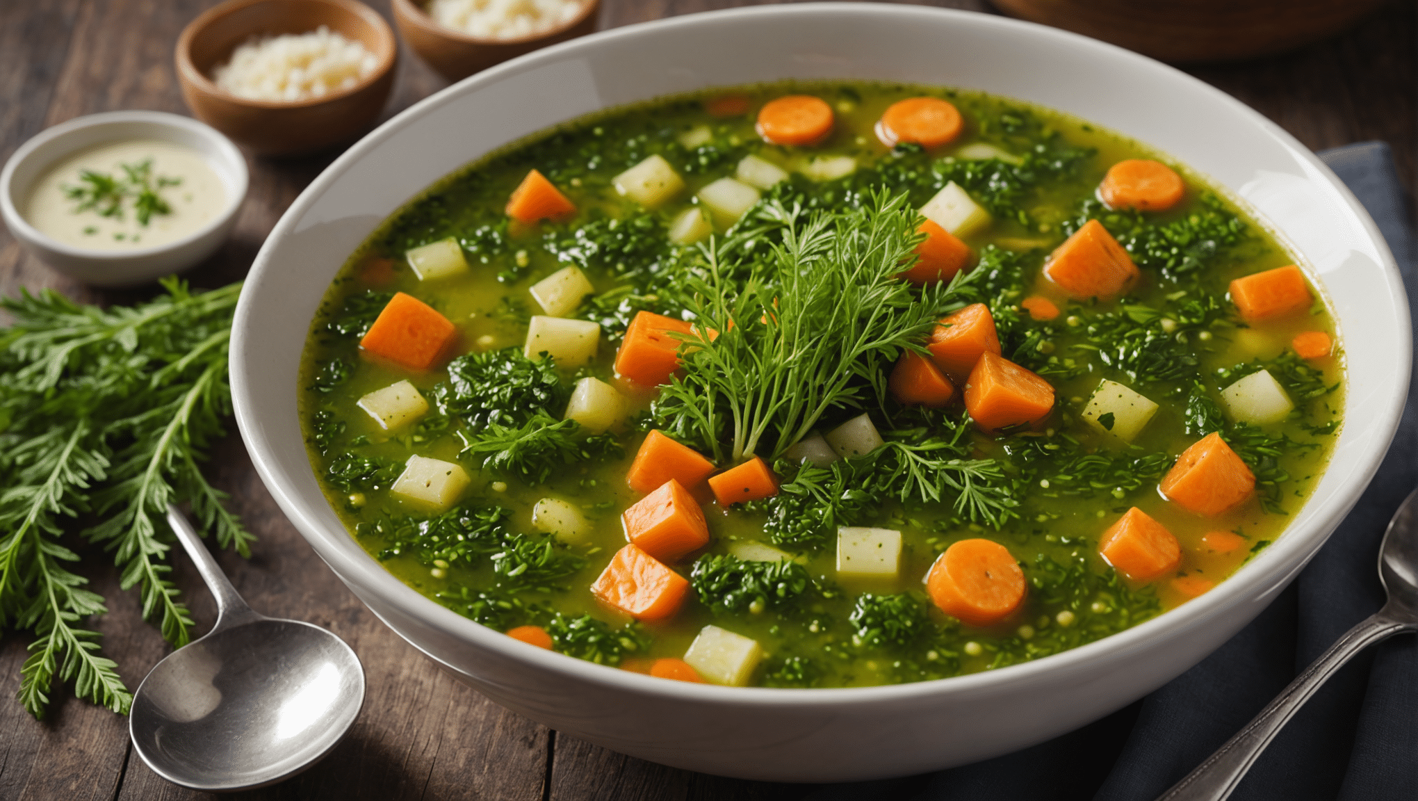 Vegetable Fern Soup