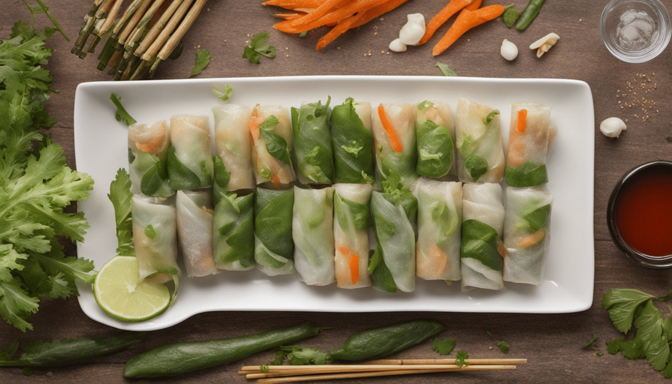 Vegetable Fern Spring Rolls