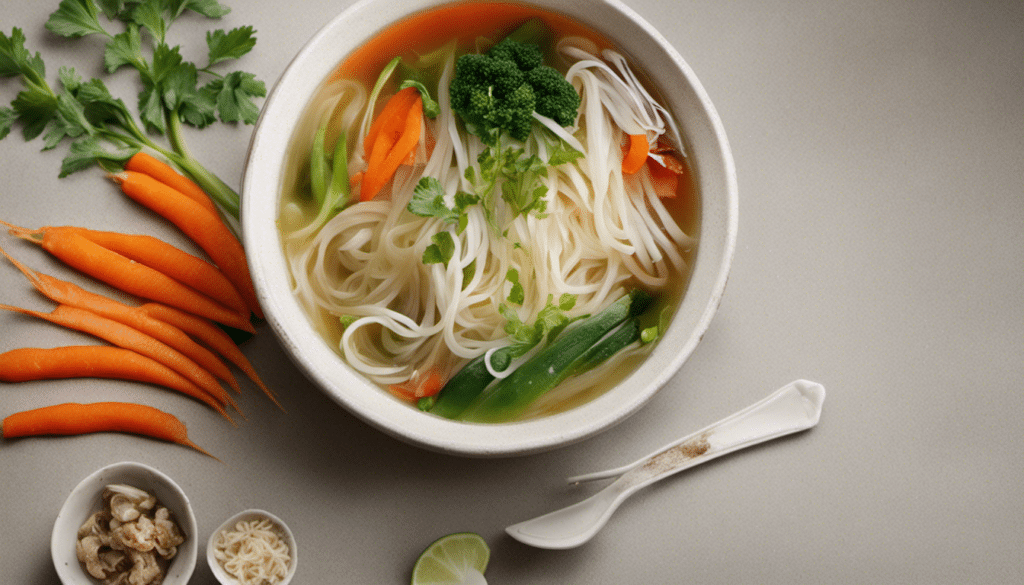 Vegetable Glass Noodle Soup