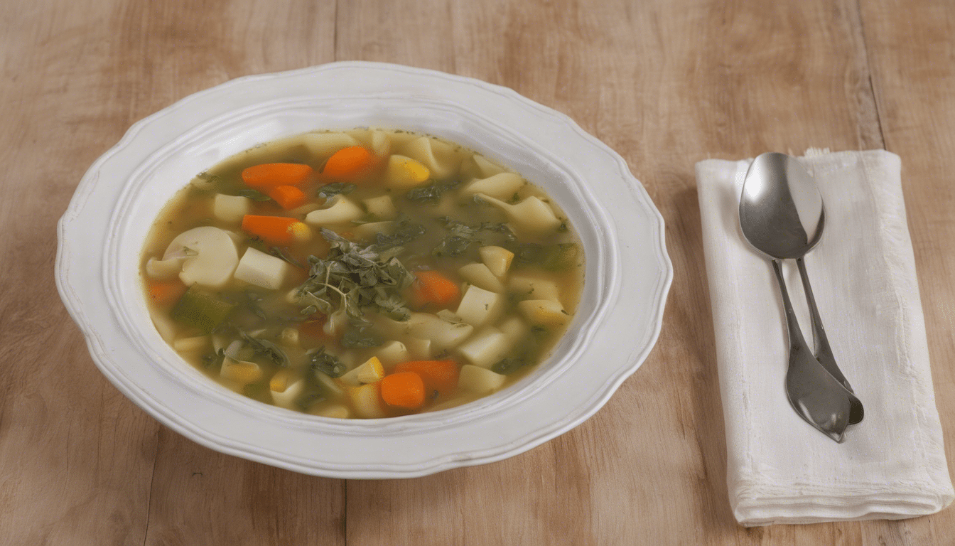 Vegetable Soup with Clary Sage