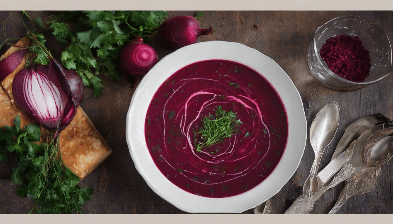 Vegetarian Borscht (Beet Soup)