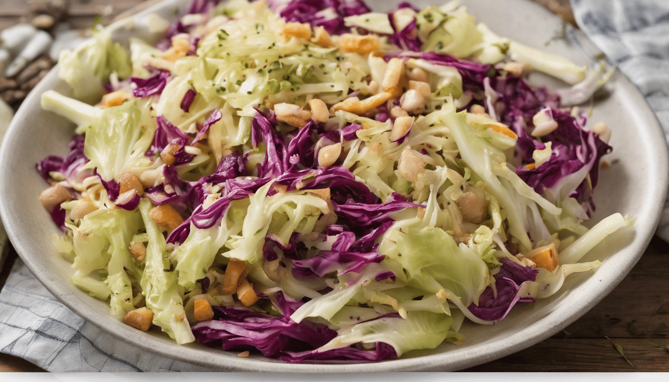 Vegetarian Cold Tossed Cabbage