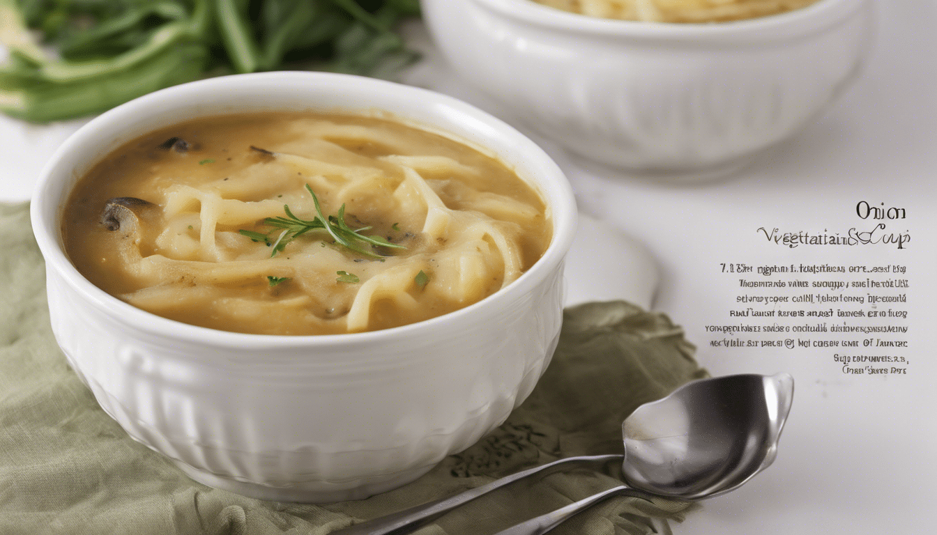 Vegetarian onion soup