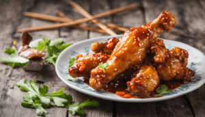 Vegetarian Sweet and Sour Chicken Drumsticks