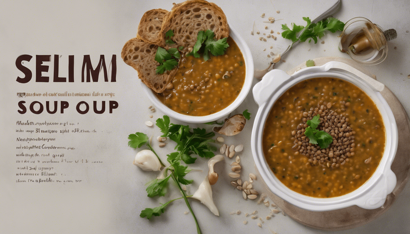 Velvety Lentil Soup with Grains of Selim