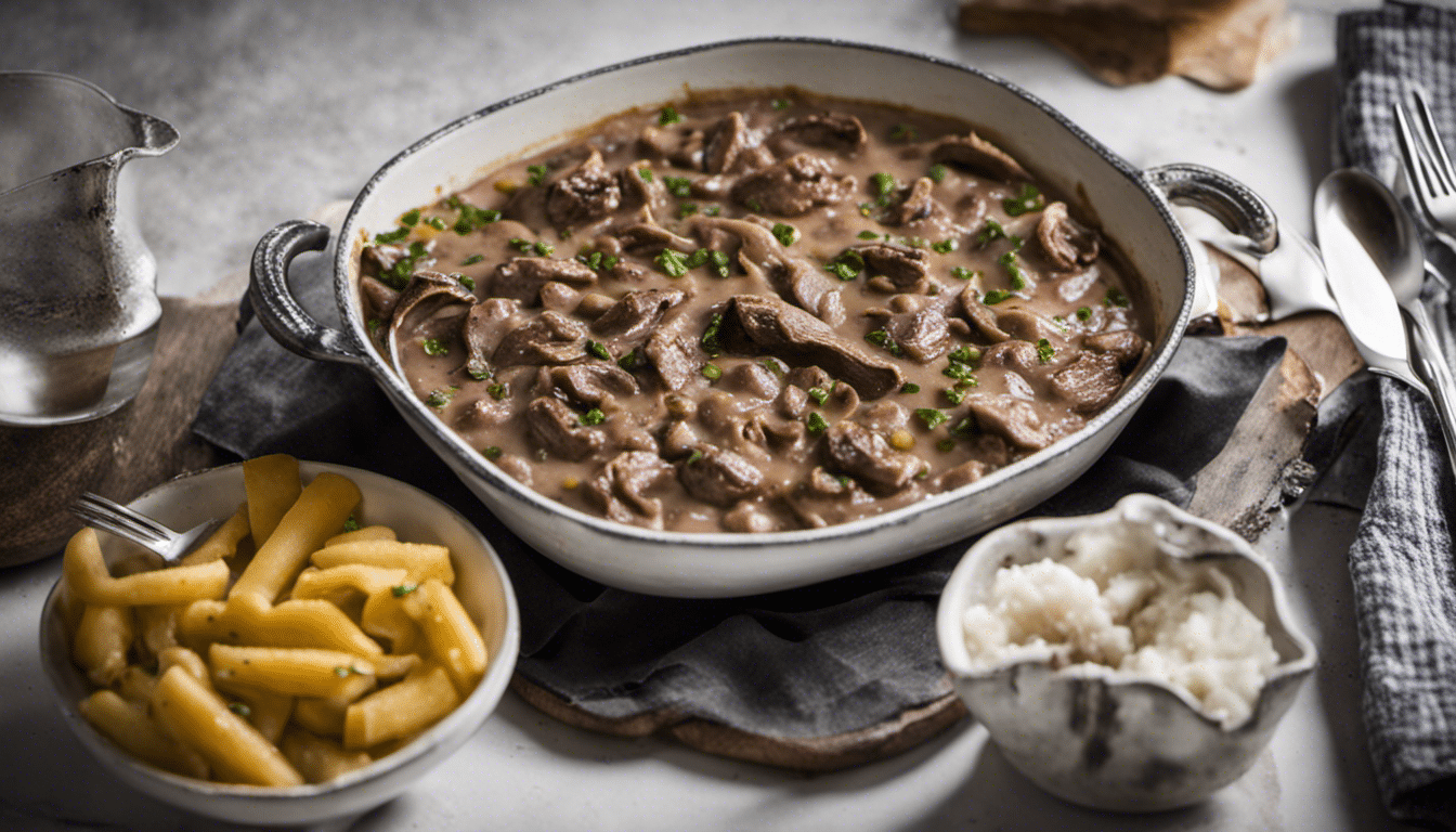 Venison Stroganoff