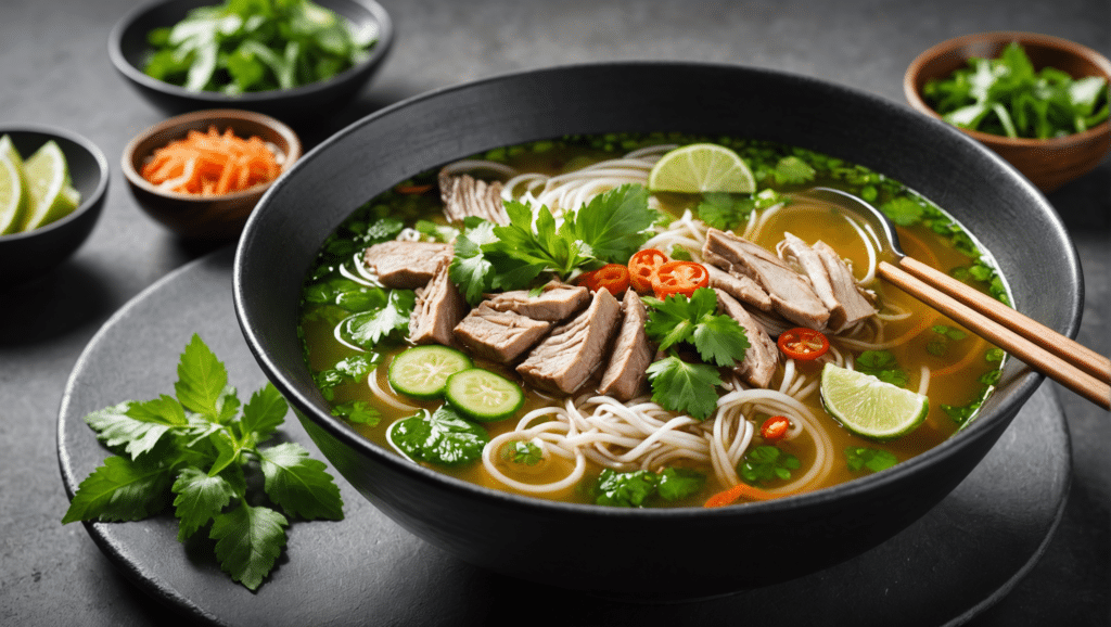 Vietnamese Coriander Pho Soup