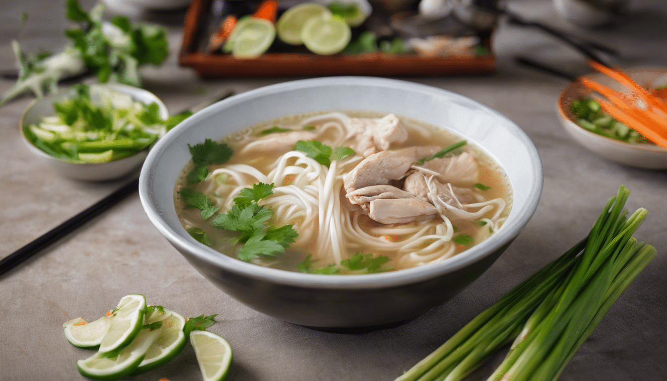 Vietnamese Lemongrass Chicken Noodle Soup