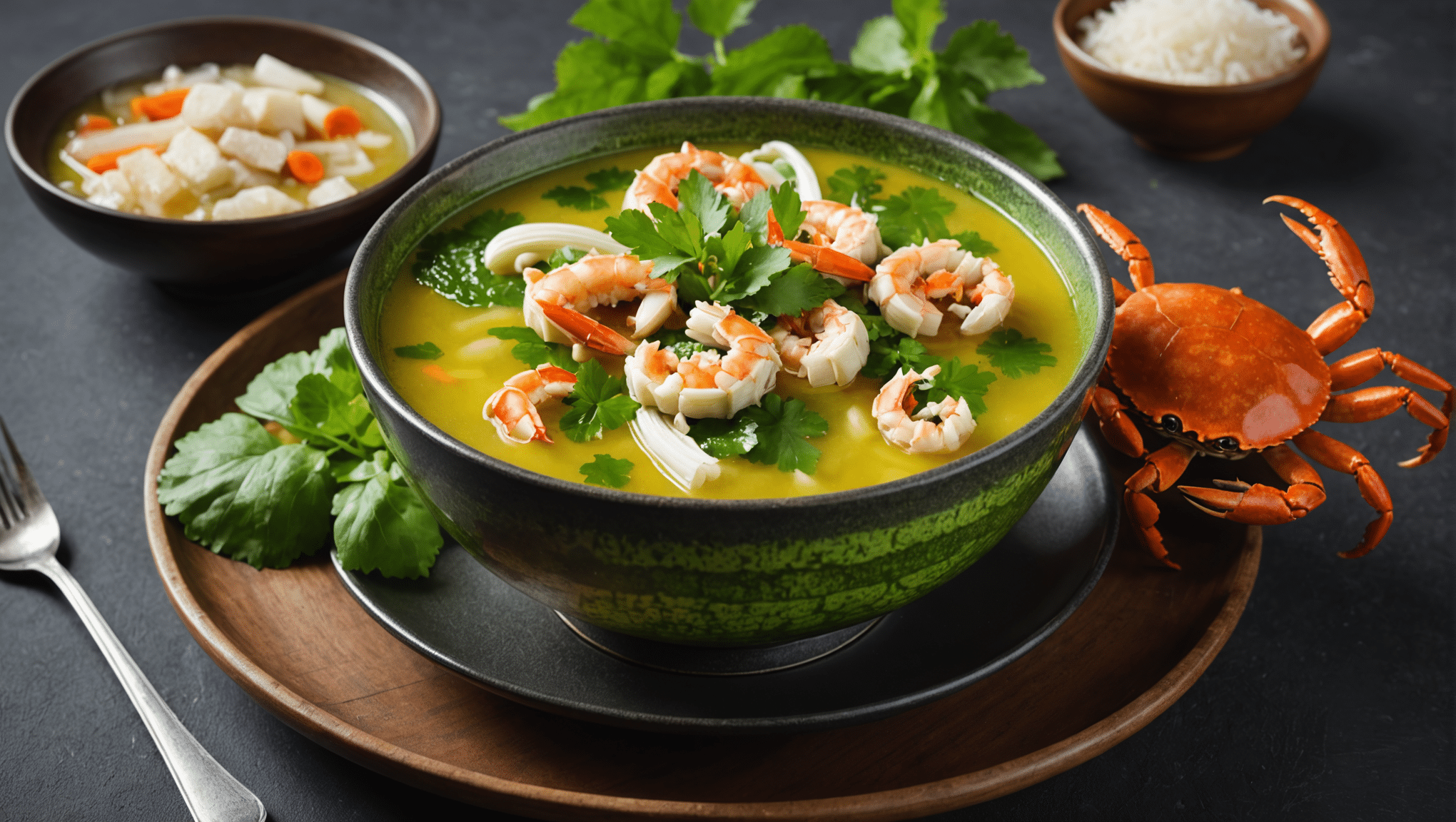 Vietnamese Luffa and Crab Soup